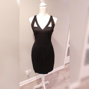ARDEN B | Black Cage Zip Up Dress